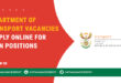Department Of Transport Vacancies